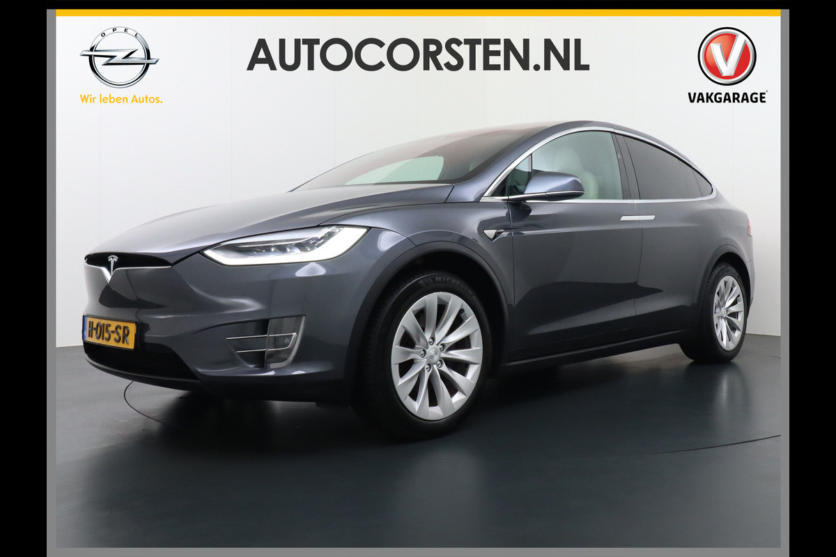 Tesla Model X Long Range 100kwh AWD 541PK 7-Persoons Leder Trekhaak Premium Audio FSD-3 Computer Autopilot Camera's Navi Ecc Stuur+Stoelverwar Adaptive Led Koplampen Panoramische voorruit Lmv Adap.onderstel Performance Pack Ambiente Verlichting Wifi Verkeersborddetectie Garantie op accu en motor tot 06-05-2028 / 240.000km Trekgewicht 2.250KG Nieuwprijs €100.500 Tesla Model X Long Range 100kwh AWD 541PK 7-Persoons Leder Trekhaak Premium Audio FSD-3 Computer Autopilot Camera's Navi Ecc Stuur+Stoelverwar Adaptive Led Koplampen Panoramische voorruit Lmv Adap.onderstel Performance Pack Ambiente Verlichting Wifi Verkeersborddetectie Garantie op accu en motor tot 06-05-2028 / 240.000km Trekgewicht 2.250KG Nieuwprijs €100.500