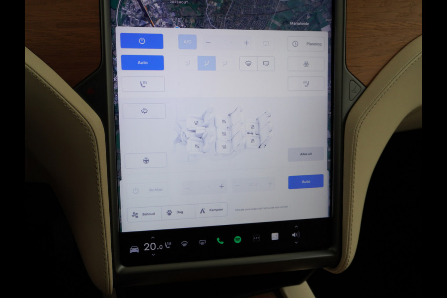 Tesla Model X Long Range 100kwh AWD 541PK 7-Persoons Leder Trekhaak Premium Audio FSD-3 Computer Autopilot Camera's Navi Ecc Stuur+Stoelverwar Adaptive Led Koplampen Panoramische voorruit Lmv Adap.onderstel Performance Pack Ambiente Verlichting Wifi Verkeersborddetectie Garantie op accu en motor tot 06-05-2028 / 240.000km Trekgewicht 2.250KG Nieuwprijs €100.500