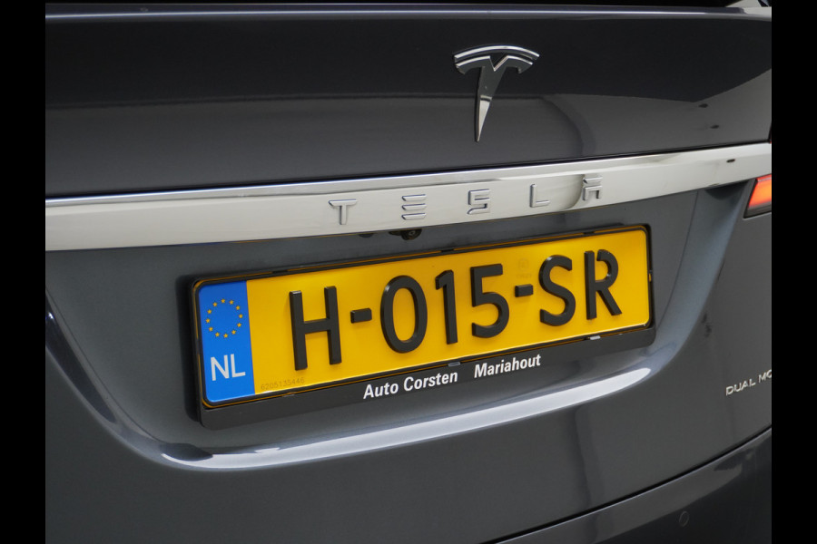 Tesla Model X Long Range 100kwh AWD 541PK 7-Persoons Leder Trekhaak Premium Audio FSD-3 Computer Autopilot Camera's Navi Ecc Stuur+Stoelverwar Adaptive Led Koplampen Panoramische voorruit Lmv Adap.onderstel Performance Pack Ambiente Verlichting Wifi Verkeersborddetectie Garantie op accu en motor tot 06-05-2028 / 240.000km Trekgewicht 2.250KG Nieuwprijs €100.500