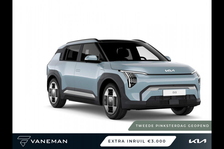Kia EV3 Plus Advanced 58.3 kWh | Elektrisch glazen schuif-/kanteldak | Draadloze telefoonlader