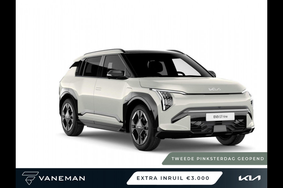 Kia EV3 GT-PlusLine 81.4 kWh | Elektrisch glazen schuif-/kanteldak | Keyless entry