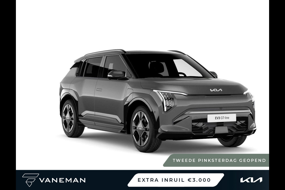 Kia EV3 GT-Line 81.4 kWh | Apple Carplay/Android Auto | 19" lichtmetalen GT-Line velgen Kia EV3 GT-Line 81.4 kWh | Apple Carplay/Android Auto | 19" lichtmetalen GT-Line velgen