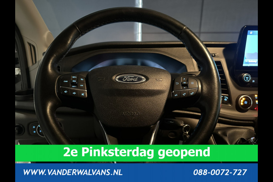 Ford Transit 2.0 TDCI 130pk L3H2 Euro6 Airco | Camera | Navigatie | Cruisecontrol | Stoelverwarming Verwarmde voorruit, Parkeersensoren, Elektrisch verstelbare bestuurdersstoel, Bijrijdersbank