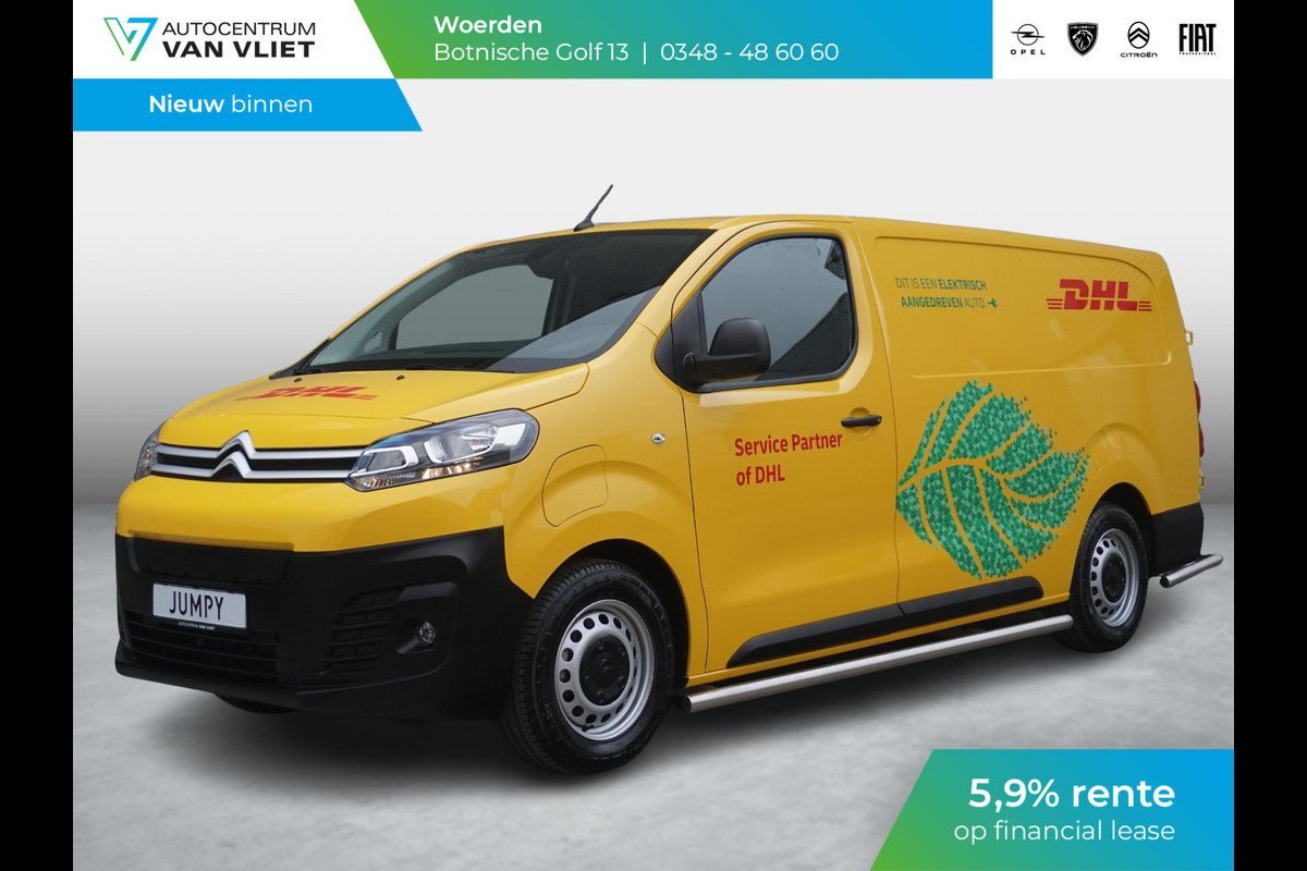 Citroën ë-Jumpy L3 75 kWh | inclusief compleet DHL subcontractor accessoirepakket | rijklaarprijs Citroën ë-Jumpy L3 75 kWh | inclusief compleet DHL subcontractor accessoirepakket | rijklaarprijs