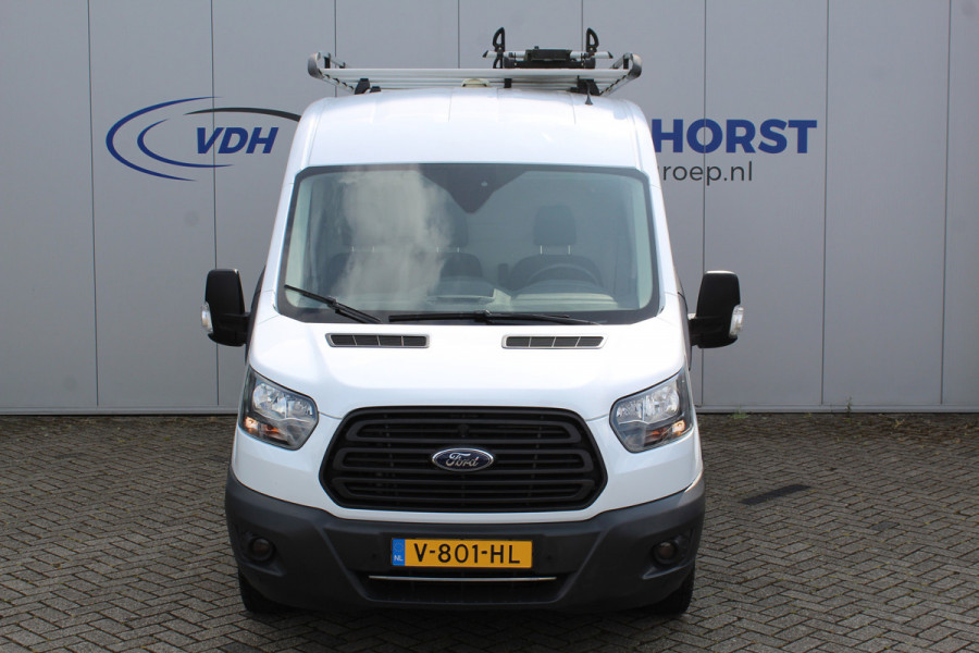 Ford Transit 290 2.0-105pk TDCI L2H2 Ambiente. Compleet ingerichte Ford Transit ! Camera, pdc v+a, airco, ladder achterd., opstaptrede met trekhaak, imperiaal met ladder, omvormer naar 220V, etc etc.