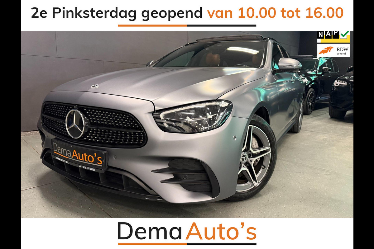 Mercedes-Benz E-Klasse Estate 300 e AMG Line PANO/BURMESTER/LEDER/DAB/CAM/SFEERVERLICHTING/// Mercedes-Benz E-Klasse Estate 300 e AMG Line PANO/BURMESTER/LEDER/DAB/CAM/SFEERVERLICHTING///