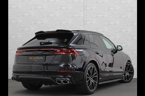 Audi Q8 60 TFSI e 462pk S-Line Competition | RS-Seats | 360 Camera | ACC | Panorama | Luchtvering | B&O Sound | Head-Up | LED-Matrix | Trekhaak | Memory | Stuurverwarming | Sfeerverlichting | Keyless-Entry | Black-Optic | Standkachel | Rijklaar incl. Bovag Garantie.