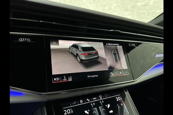 Audi Q8 60 TFSI e 462pk S-Line Competition | RS-Seats | 360 Camera | ACC | Panorama | Luchtvering | B&O Sound | Head-Up | LED-Matrix | Trekhaak | Memory | Stuurverwarming | Sfeerverlichting | Keyless-Entry | Black-Optic | Standkachel | Rijklaar incl. Bovag Garantie.