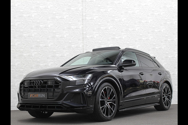 Audi Q8 60 TFSI e 462pk S-Line Competition | RS-Seats | 360 Camera | ACC | Panorama | Luchtvering | B&O Sound | Head-Up | LED-Matrix | Trekhaak | Memory | Stuurverwarming | Sfeerverlichting | Keyless-Entry | Black-Optic | Standkachel | Rijklaar incl. Bovag Garantie.