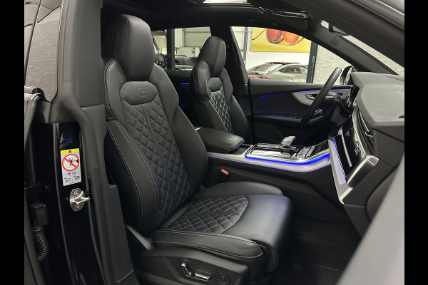 Audi Q8 60 TFSI e 462pk S-Line Competition | RS-Seats | 360 Camera | ACC | Panorama | Luchtvering | B&O Sound | Head-Up | LED-Matrix | Trekhaak | Memory | Stuurverwarming | Sfeerverlichting | Keyless-Entry | Black-Optic | Standkachel | Rijklaar incl. Bovag Garantie.