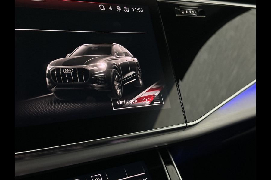 Audi Q8 60 TFSI e 462pk S-Line Competition | RS-Seats | 360 Camera | ACC | Panorama | Luchtvering | B&O Sound | Head-Up | LED-Matrix | Trekhaak | Memory | Stuurverwarming | Sfeerverlichting | Keyless-Entry | Black-Optic | Standkachel | Rijklaar incl. Bovag Garantie.