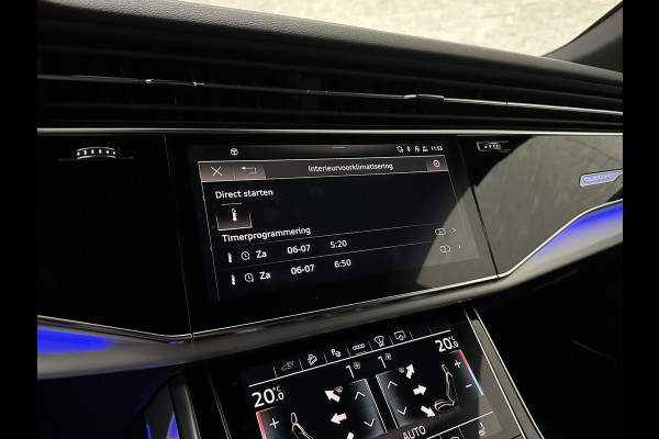 Audi Q8 60 TFSI e 462pk S-Line Competition | RS-Seats | 360 Camera | ACC | Panorama | Luchtvering | B&O Sound | Head-Up | LED-Matrix | Trekhaak | Memory | Stuurverwarming | Sfeerverlichting | Keyless-Entry | Black-Optic | Standkachel | Rijklaar incl. Bovag Garantie.