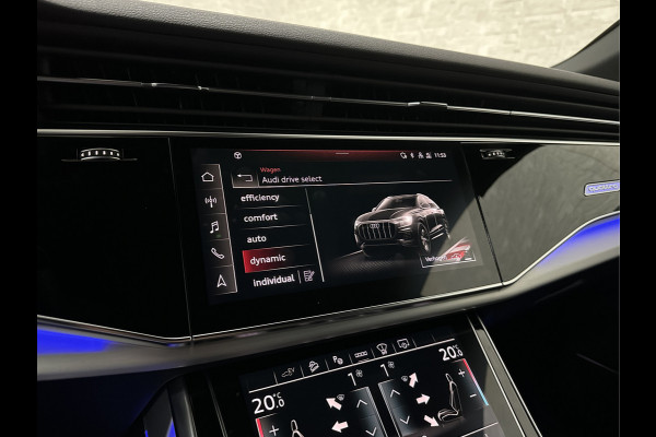 Audi Q8 60 TFSI e 462pk S-Line Competition | RS-Seats | 360 Camera | ACC | Panorama | Luchtvering | B&O Sound | Head-Up | LED-Matrix | Trekhaak | Memory | Stuurverwarming | Sfeerverlichting | Keyless-Entry | Black-Optic | Standkachel | Rijklaar incl. Bovag Garantie.