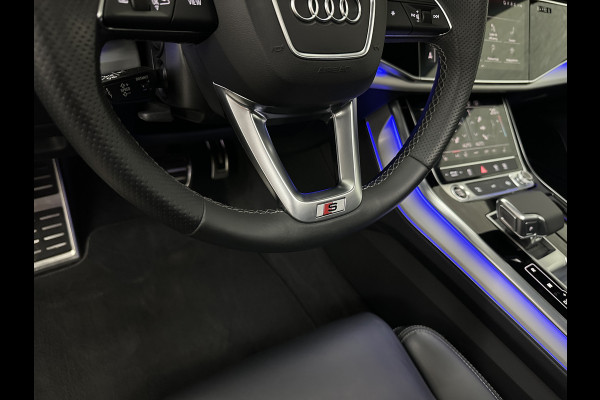 Audi Q8 60 TFSI e 462pk S-Line Competition | RS-Seats | 360 Camera | ACC | Panorama | Luchtvering | B&O Sound | Head-Up | LED-Matrix | Trekhaak | Memory | Stuurverwarming | Sfeerverlichting | Keyless-Entry | Black-Optic | Standkachel | Rijklaar incl. Bovag Garantie.