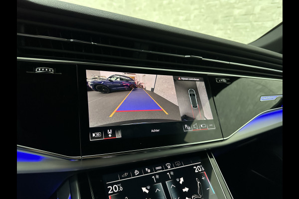 Audi Q8 60 TFSI e 462pk S-Line Competition | RS-Seats | 360 Camera | ACC | Panorama | Luchtvering | B&O Sound | Head-Up | LED-Matrix | Trekhaak | Memory | Stuurverwarming | Sfeerverlichting | Keyless-Entry | Black-Optic | Standkachel | Rijklaar incl. Bovag Garantie.