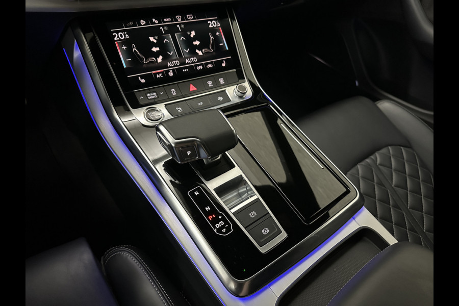 Audi Q8 60 TFSI e 462pk S-Line Competition | RS-Seats | 360 Camera | ACC | Panorama | Luchtvering | B&O Sound | Head-Up | LED-Matrix | Trekhaak | Memory | Stuurverwarming | Sfeerverlichting | Keyless-Entry | Black-Optic | Standkachel | Rijklaar incl. Bovag Garantie.
