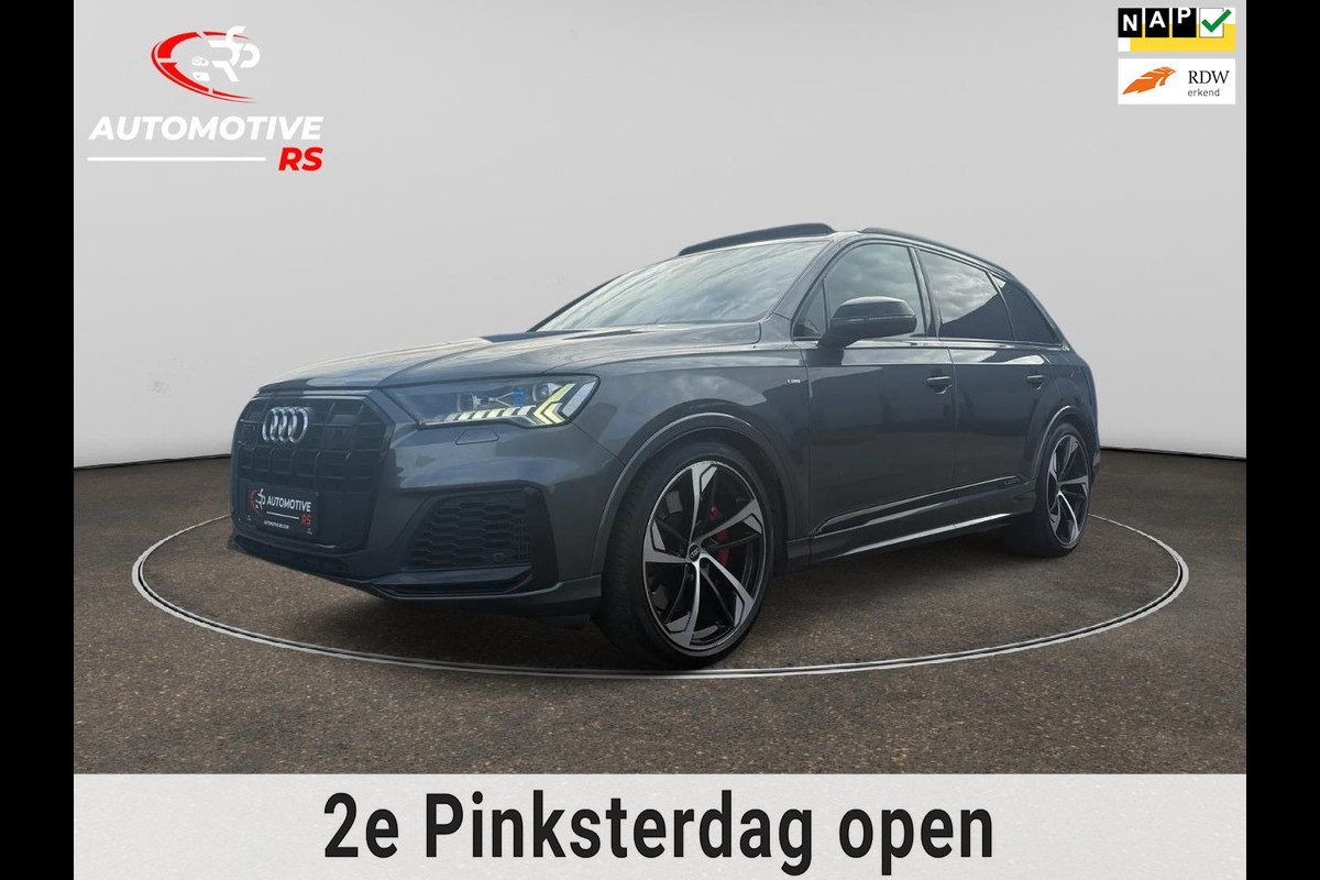Audi Q7 Compet 60 TFSI e PHEV 462PK Quattro BTW Auto | 3x S Line |B&O| Panoramadak | Leder Stoelen | Trekhaak | Full Option Audi Q7 Compet 60 TFSI e PHEV 462PK Quattro BTW Auto | 3x S Line |B&O| Panoramadak | Leder Stoelen | Trekhaak | Full Option