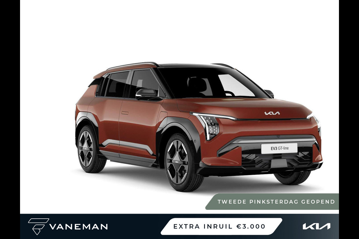 Kia EV3 GT-PlusLine 81.4 kWh | Achterbank verwarmd | Zelf samenstellen Kia EV3 GT-PlusLine 81.4 kWh | Achterbank verwarmd | Zelf samenstellen