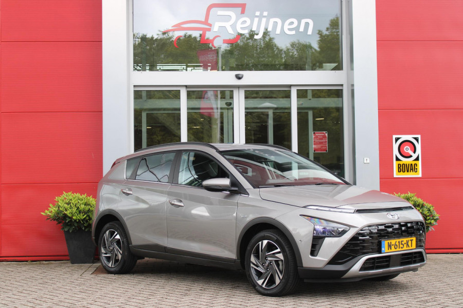 Hyundai Bayon 1.0 T-GDI 100PK AUTOMAAT PREMIUM | ACHTERUITRIJ CAMERA | CLIMATE CONTROL | SFEER VERLICHTING | LED KOPLAMPEN | BOSE AUDIO | STOEL/STUUR VERWARMING | DODEHOEK DETECTIE | KEYLESS ENTRY/START | PARKEERSENSOREN VOOR EN ACHER | APPLE CARPLAY/ANDROID AUTO | DRAADLOZE TEEFOONLADER |