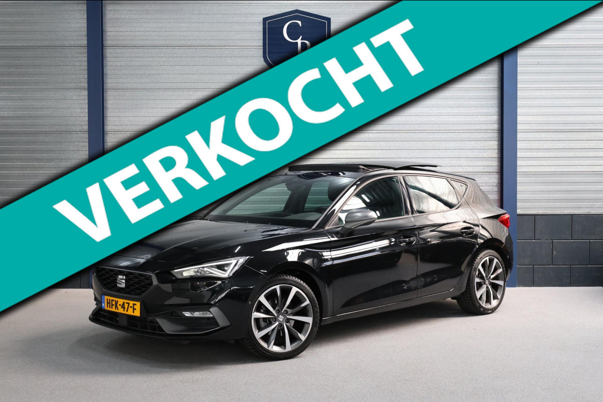 Seat Leon 1.5 eTSI FR LED/SFEER/VIRTUAL/PANO/S.VERWARMING/18' LMV/CAM/ACC/ECC/12 MND GARANTIE!