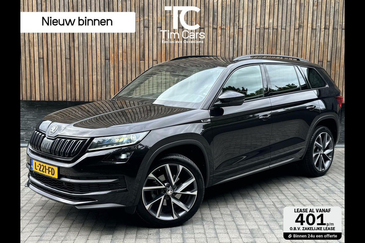 Škoda Kodiaq 1.5 TSI Sportline Automaat | Trekhaak uitklapbaar | Navigatiesysteem | Stoelverwarming | Stuurverwarming | Getint glas | Cruise Škoda Kodiaq 1.5 TSI Sportline Automaat | Trekhaak uitklapbaar | Navigatiesysteem | Stoelverwarming | Stuurverwarming | Getint glas | Cruise