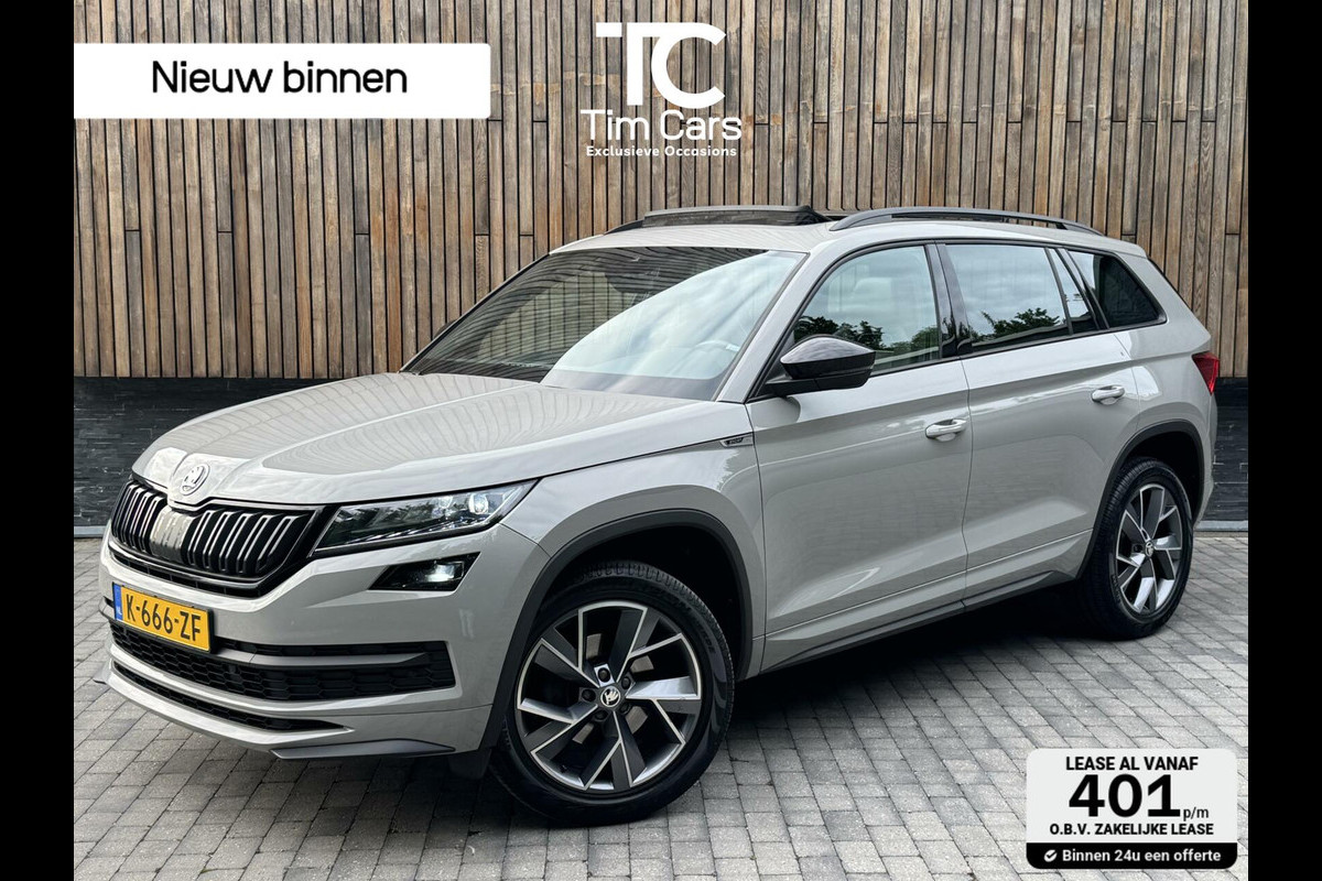 Škoda Kodiaq 1.5 TSI Sportline Automaat | Volleer | Panoramadak | Trekhaak uitklapbaar | Stoelverwarming | ACC | Dode hoek detectie | LED ver Škoda Kodiaq 1.5 TSI Sportline Automaat | Volleer | Panoramadak | Trekhaak uitklapbaar | Stoelverwarming | ACC | Dode hoek detectie | LED ver