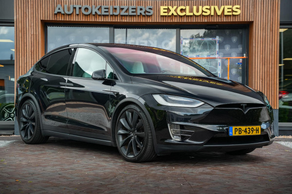 Tesla Model X 100D 6p. Autopilot Leer Alcantara Carbon Camera Trekhaak 22”LM