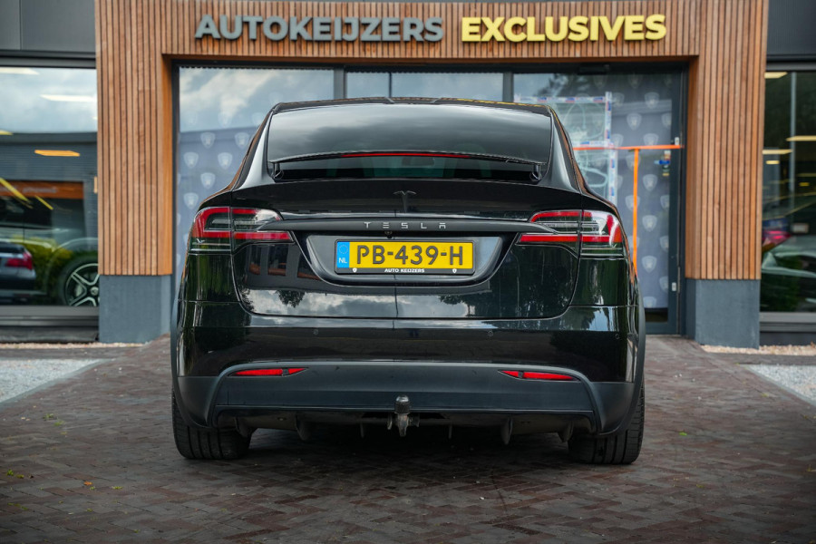 Tesla Model X 100D 6p. Autopilot Leer Alcantara Carbon Camera Trekhaak 22”LM