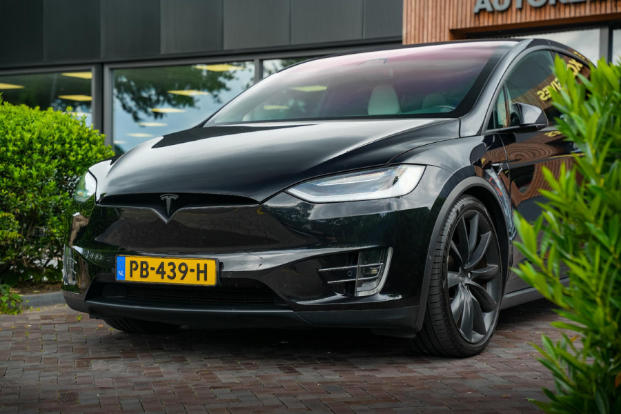 Tesla Model X 100D 6p. Autopilot Leer Alcantara Carbon Camera Trekhaak 22”LM