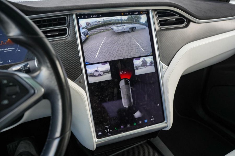 Tesla Model X 100D 6p. Autopilot Leer Alcantara Carbon Camera Trekhaak 22”LM