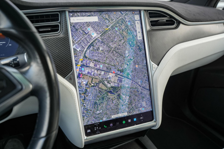 Tesla Model X 100D 6p. Autopilot Leer Alcantara Carbon Camera Trekhaak 22”LM