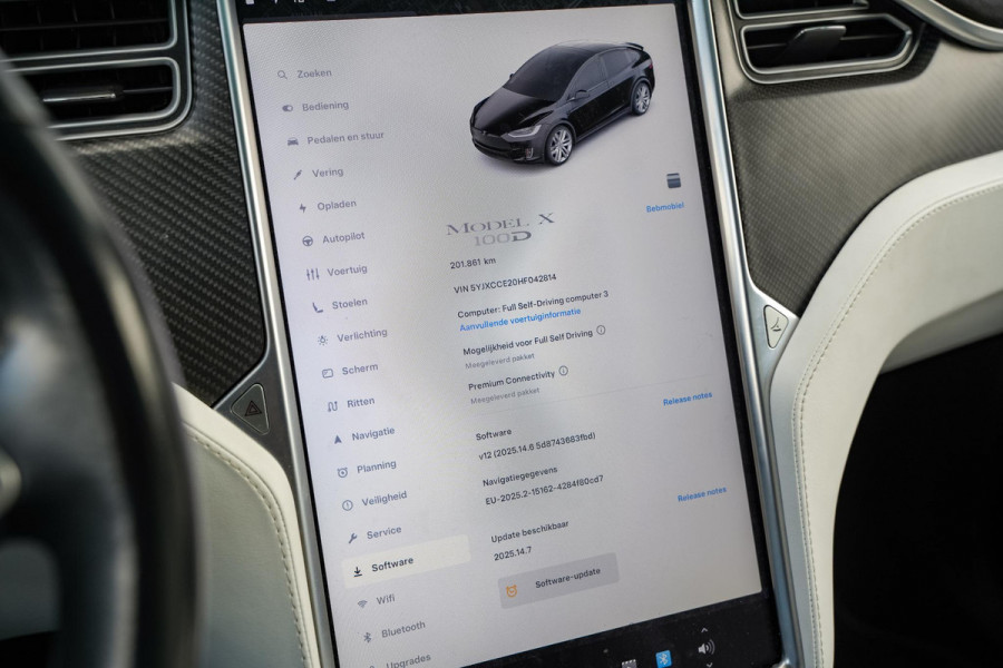 Tesla Model X 100D 6p. Autopilot Leer Alcantara Carbon Camera Trekhaak 22”LM