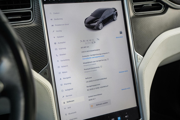 Tesla Model X 100D 6p. Autopilot Leer Alcantara Carbon Camera Trekhaak 22”LM