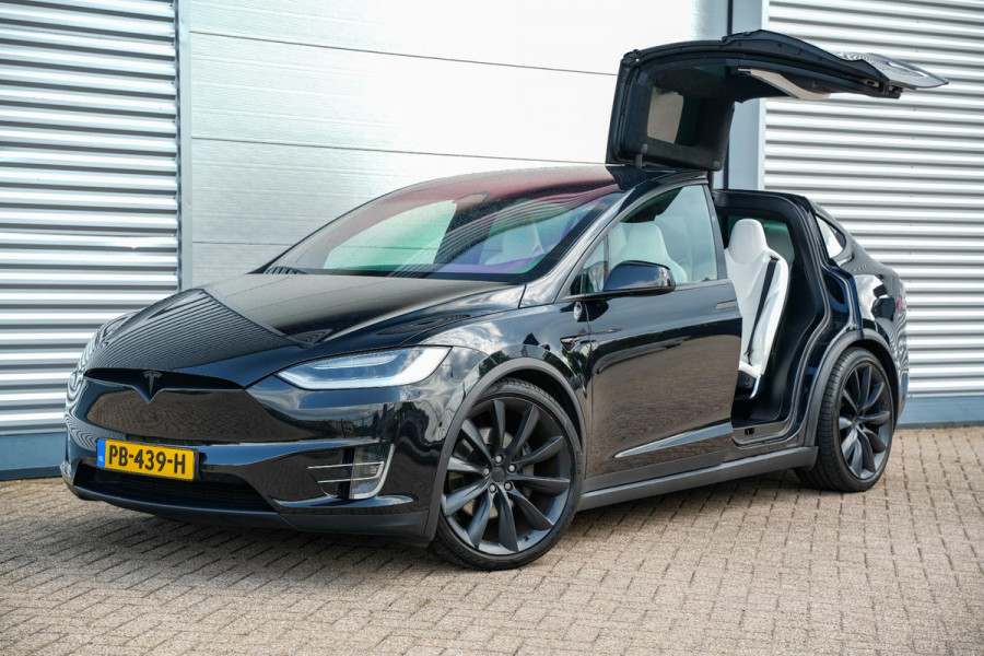 Tesla Model X 100D 6p. Autopilot Leer Alcantara Carbon Camera Trekhaak 22”LM