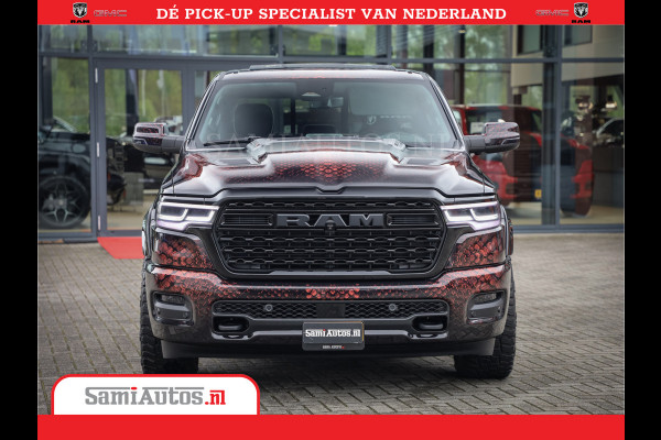 Dodge Ram COBRA EDITION | All-In Prijs | 1500 Limited Night High Output 540HP 706Nm | Massage + Full Option | De Meest Luxe en Volle Pick- Comfortabele Dubbele Cabine met Royale 5 Zitplaatsen | BPM vrij | Nu Leverbaar uit Voorraad | Voorraad Nr 2335 - 5153 |