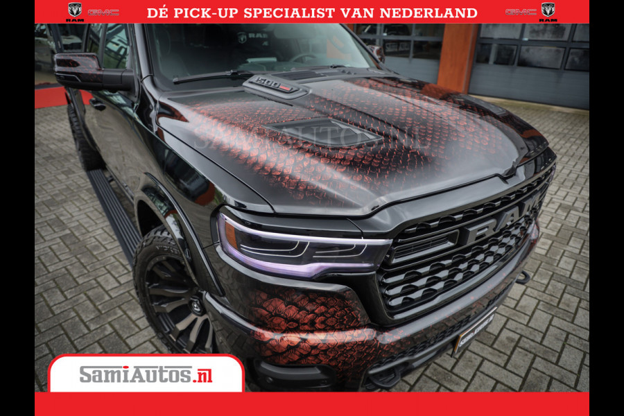 Dodge Ram COBRA EDITION | All-In Prijs | 1500 Limited Night High Output 540HP 706Nm | Massage + Full Option | De Meest Luxe en Volle Pick- Comfortabele Dubbele Cabine met Royale 5 Zitplaatsen | BPM vrij | Nu Leverbaar uit Voorraad | Voorraad Nr 2335 - 5153 |