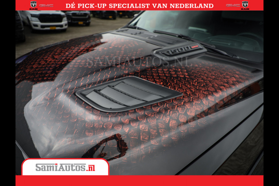 Dodge Ram COBRA EDITION | All-In Prijs | 1500 Limited Night High Output 540HP 706Nm | Massage + Full Option | De Meest Luxe en Volle Pick- Comfortabele Dubbele Cabine met Royale 5 Zitplaatsen | BPM vrij | Nu Leverbaar uit Voorraad | Voorraad Nr 2335 - 5153 |