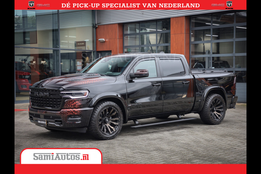 Dodge Ram COBRA EDITION | All-In Prijs | 1500 Limited Night High Output 540HP 706Nm | Massage + Full Option | De Meest Luxe en Volle Pick- Comfortabele Dubbele Cabine met Royale 5 Zitplaatsen | BPM vrij | Nu Leverbaar uit Voorraad | Voorraad Nr 2335 - 5153 |