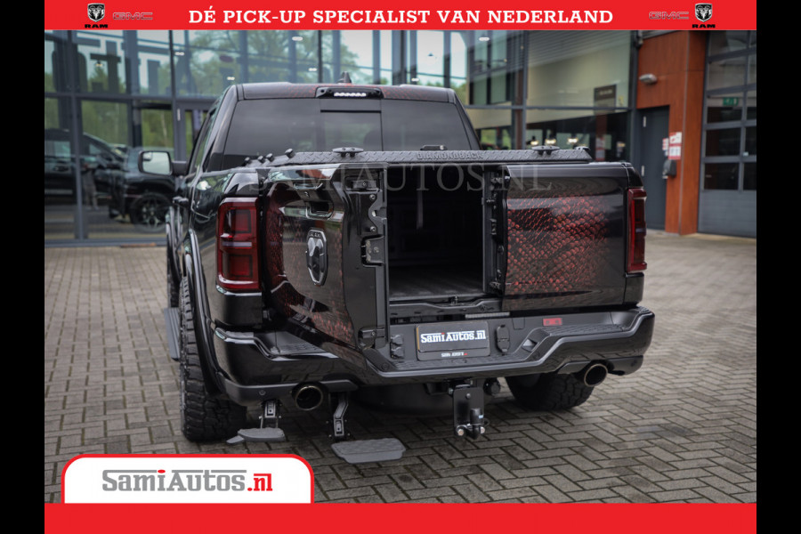 Dodge Ram COBRA EDITION | All-In Prijs | 1500 Limited Night High Output 540HP 706Nm | Massage + Full Option | De Meest Luxe en Volle Pick- Comfortabele Dubbele Cabine met Royale 5 Zitplaatsen | BPM vrij | Nu Leverbaar uit Voorraad | Voorraad Nr 2335 - 5153 |