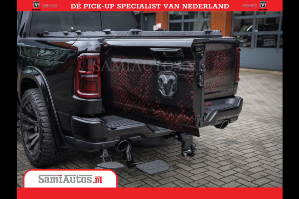 Dodge Ram COBRA EDITION | All-In Prijs | 1500 Limited Night High Output 540HP 706Nm | Massage + Full Option | De Meest Luxe en Volle Pick- Comfortabele Dubbele Cabine met Royale 5 Zitplaatsen | BPM vrij | Nu Leverbaar uit Voorraad | Voorraad Nr 2335 - 5153 |