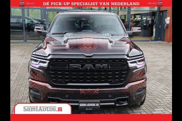 Dodge Ram COBRA EDITION | All-In Prijs | 1500 Limited Night High Output 540HP 706Nm | Massage + Full Option | De Meest Luxe en Volle Pick- Comfortabele Dubbele Cabine met Royale 5 Zitplaatsen | BPM vrij | Nu Leverbaar uit Voorraad | Voorraad Nr 2335 - 5153 |