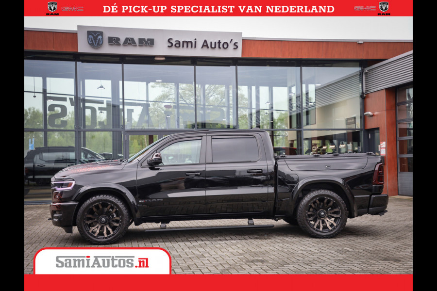 Dodge Ram COBRA EDITION | All-In Prijs | 1500 Limited Night High Output 540HP 706Nm | Massage + Full Option | De Meest Luxe en Volle Pick- Comfortabele Dubbele Cabine met Royale 5 Zitplaatsen | BPM vrij | Nu Leverbaar uit Voorraad | Voorraad Nr 2335 - 5153 |