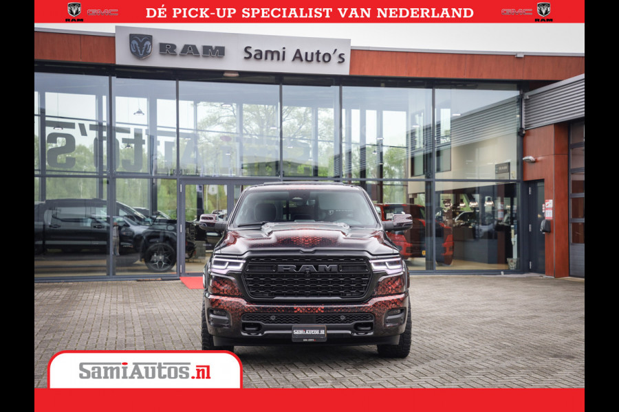 Dodge Ram COBRA EDITION | All-In Prijs | 1500 Limited Night High Output 540HP 706Nm | Massage + Full Option | De Meest Luxe en Volle Pick- Comfortabele Dubbele Cabine met Royale 5 Zitplaatsen | BPM vrij | Nu Leverbaar uit Voorraad | Voorraad Nr 2335 - 5153 |