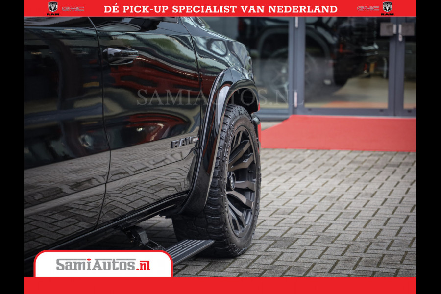 Dodge Ram COBRA EDITION | All-In Prijs | 1500 Limited Night High Output 540HP 706Nm | Massage + Full Option | De Meest Luxe en Volle Pick- Comfortabele Dubbele Cabine met Royale 5 Zitplaatsen | BPM vrij | Nu Leverbaar uit Voorraad | Voorraad Nr 2335 - 5153 |