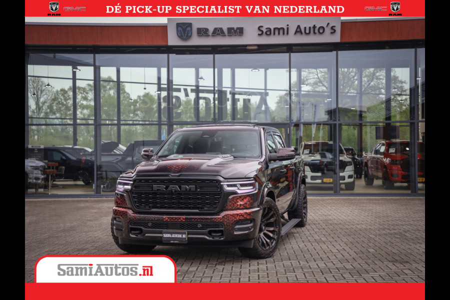 Dodge Ram COBRA EDITION | All-In Prijs | 1500 Limited Night High Output 540HP 706Nm | Massage + Full Option | De Meest Luxe en Volle Pick- Comfortabele Dubbele Cabine met Royale 5 Zitplaatsen | BPM vrij | Nu Leverbaar uit Voorraad | Voorraad Nr 2335 - 5153 |