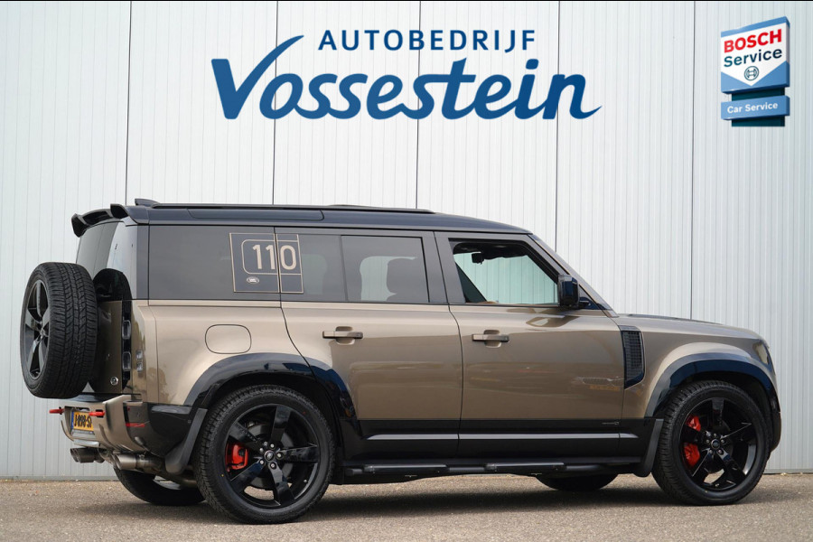 Land Rover Defender 110 3.0 P400 110 X 7-pers. / Milltek / Head-Up / Stoelkoeling / Pano / Trekhaak / Clearsight / Full Options!