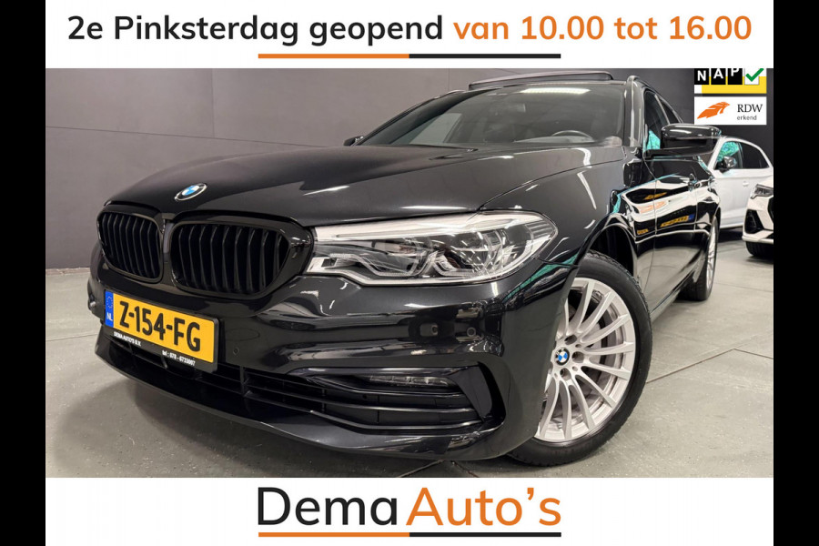 BMW 5 Serie Touring 520i High Executive PANO/LEDER/H-UP/DAB/CARPLAY/SFEERVERL///