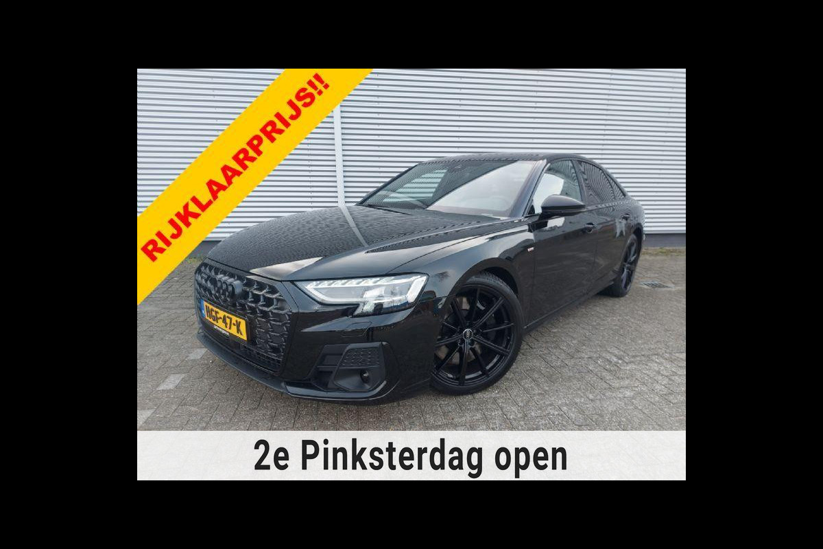 Audi A8 60 TFSI e quattro S-Line,Vierwielbesturing,Verklapbare trekhaak,Panorama,zomer&winterbanden Audi A8 60 TFSI e quattro S-Line,Vierwielbesturing,Verklapbare trekhaak,Panorama,zomer&winterbanden