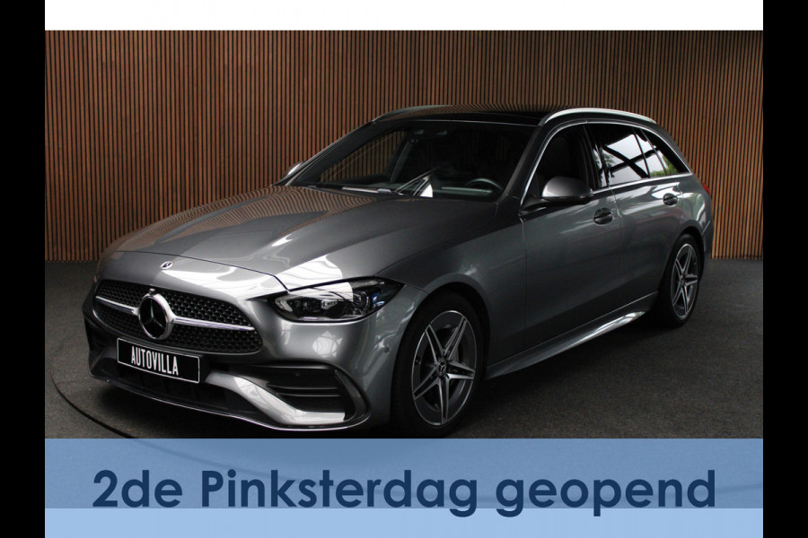 Mercedes-Benz C-Klasse Estate 220d AMG Panodak Leer Navi HUD 360° Massagestoelen PTS Distronic Plus Elektr. achterklep BTW auto