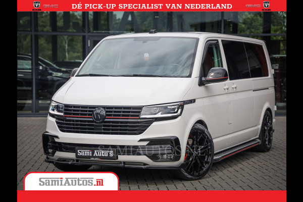 Volkswagen Transporter 2.0 TDI DC L2H1 30 Bulli 6 Persoons | Zeer Dik | In Zeer Goede Conditie | Comfortabele Dubbele Cabine met 6 Zitplaatsen | Body Kit | 20 Inch Brede Zwarte Wielen | Full Led | Camera | 2X Schuif Deuren |